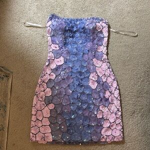 SHERRI HILL SEQUIN DRESS SIZE 0